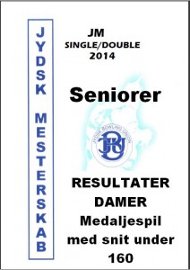 DAMER MEDALJESPIL snit under 160