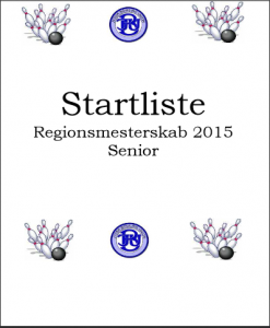 2015 Regionsmesterskab STARTLISTE